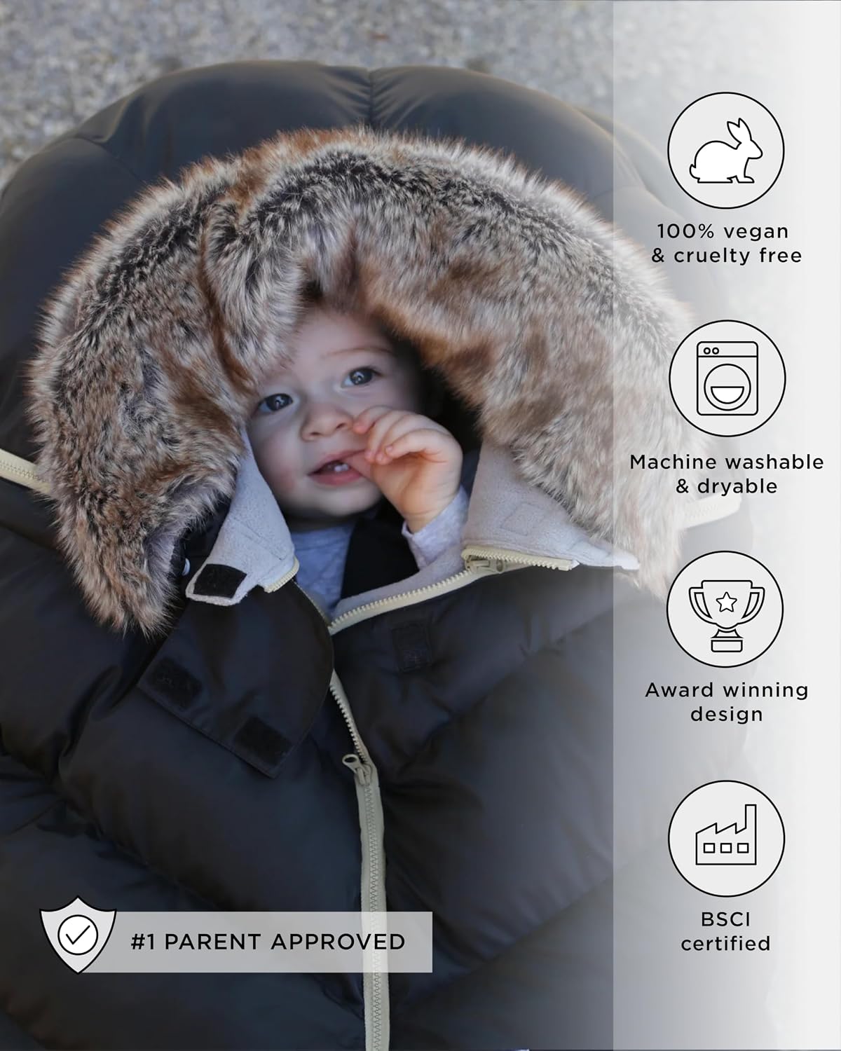 7AM Enfant Fundas de asiento de automóvil, funda de bebé Cocoon par...