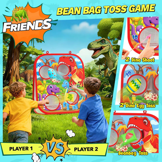 Juego de Lanzamiento de Bolsas de Frijoles de Dinosaurio para Niños...
