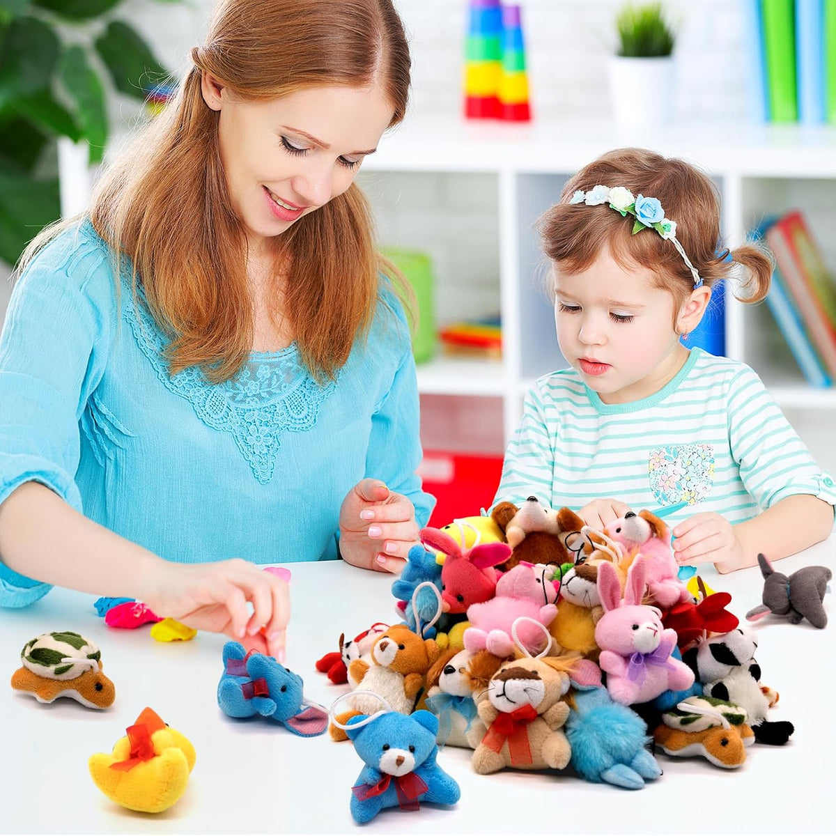 JoyRapt Paquete de 36 Animales de Peluche Pequeños Regalos a Granel...