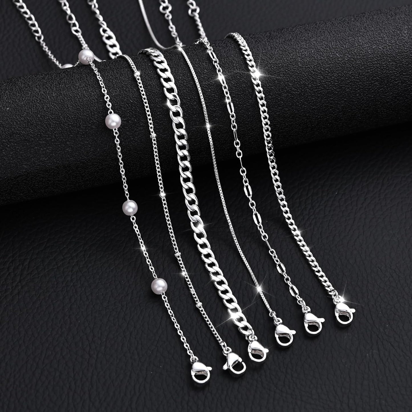 Pulseras de oro simples y delicadas para mujer, juego de pulseras d...