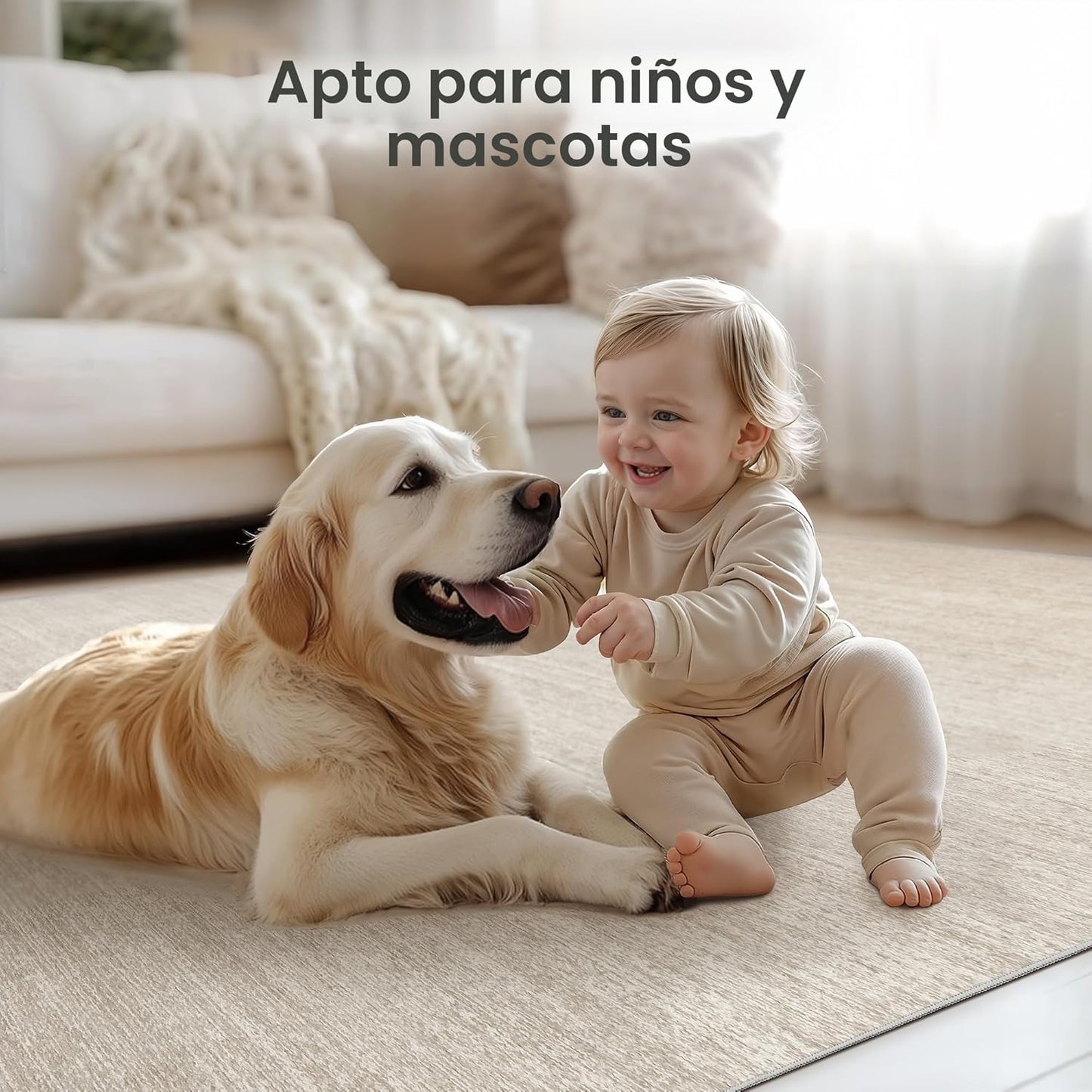 Valenrug Tapete lavable a máquina de 5 x 7 pies, resistente a las m...