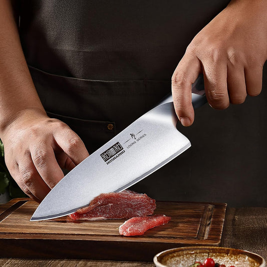 HOSHANHO Cuchillo de cocina de 6 pulgadas en acero japonés de alto...