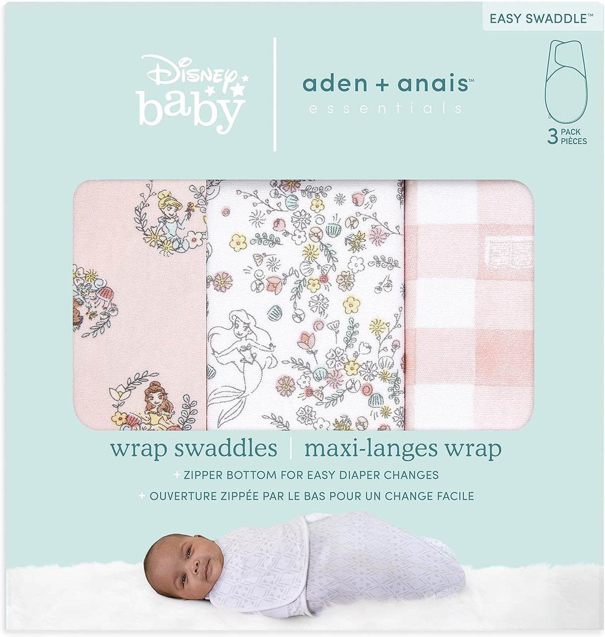 aden + anais Essentials - Manta para envolver con facilidad al reci...