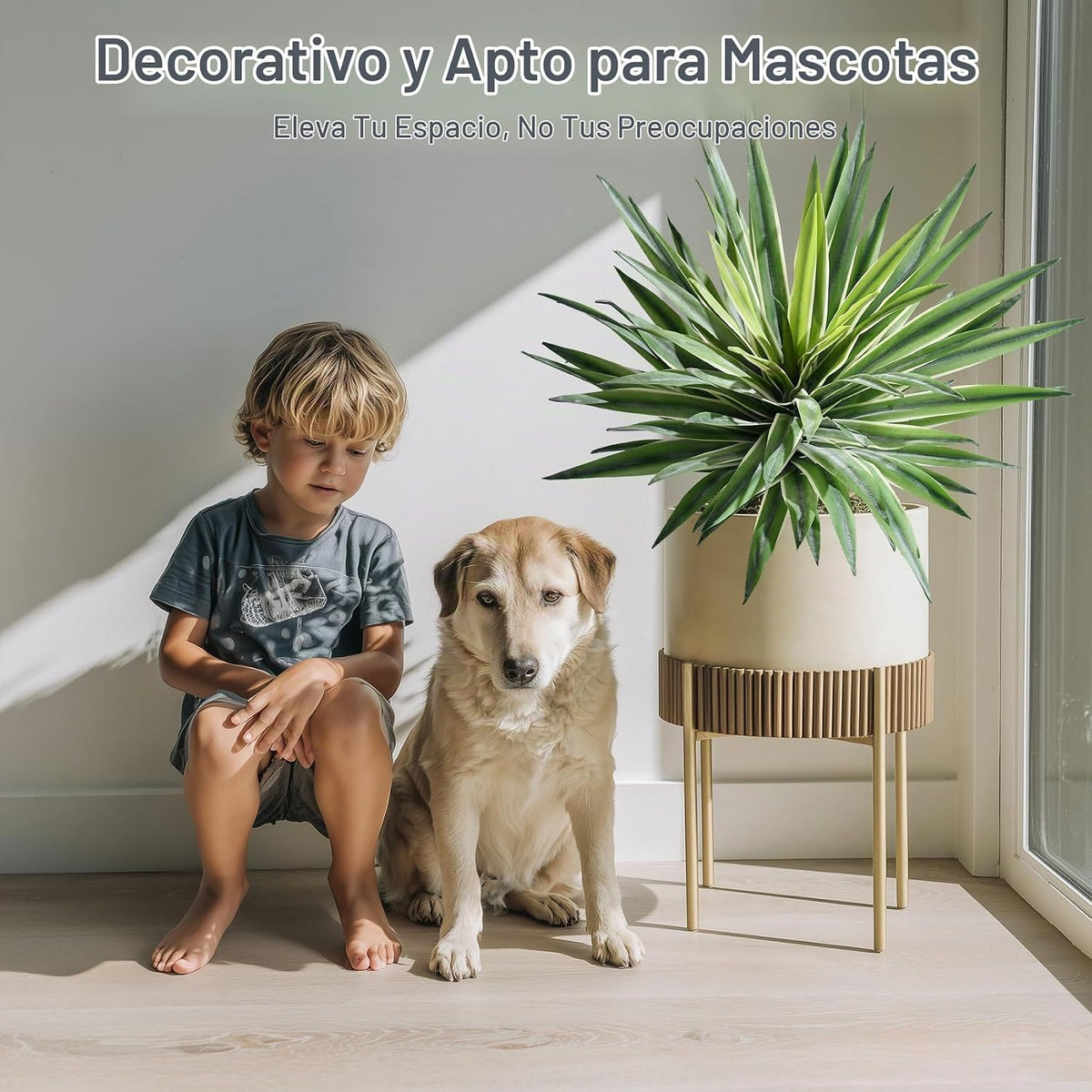 Planta Artificial de Agave Macetas Falsas de Agave para Interior Ex...