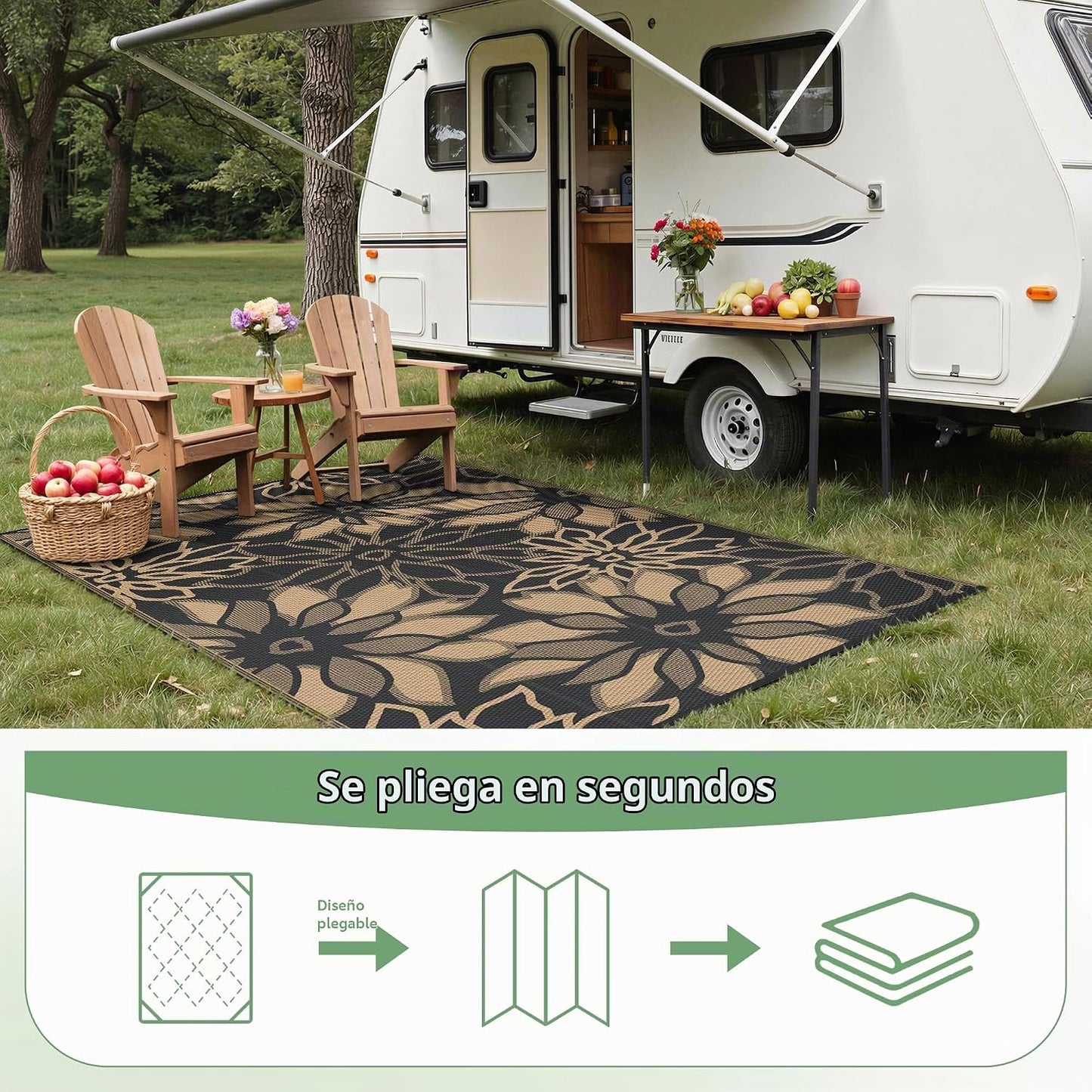 GENIMO - Alfombra impermeable para exteriores para decoración de pa...