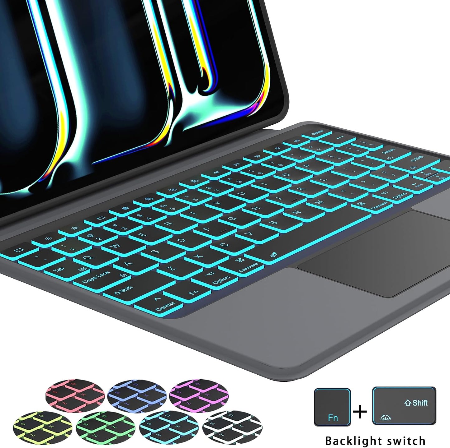 Funda para iPad Pro de 11 pulgadas (M4) 2024 con teclado desmontabl...