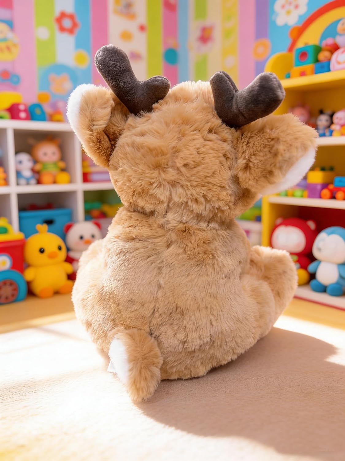 YUKOUQIAN Sika - Muñeco de peluche de ciervo de 8 pulgadas, para ni...
