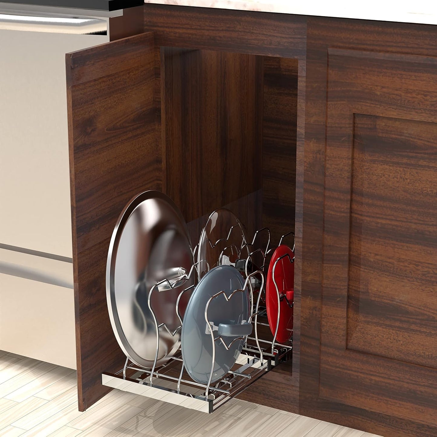 Simple Houseware Organizador deslizante extraíble para debajo del g...