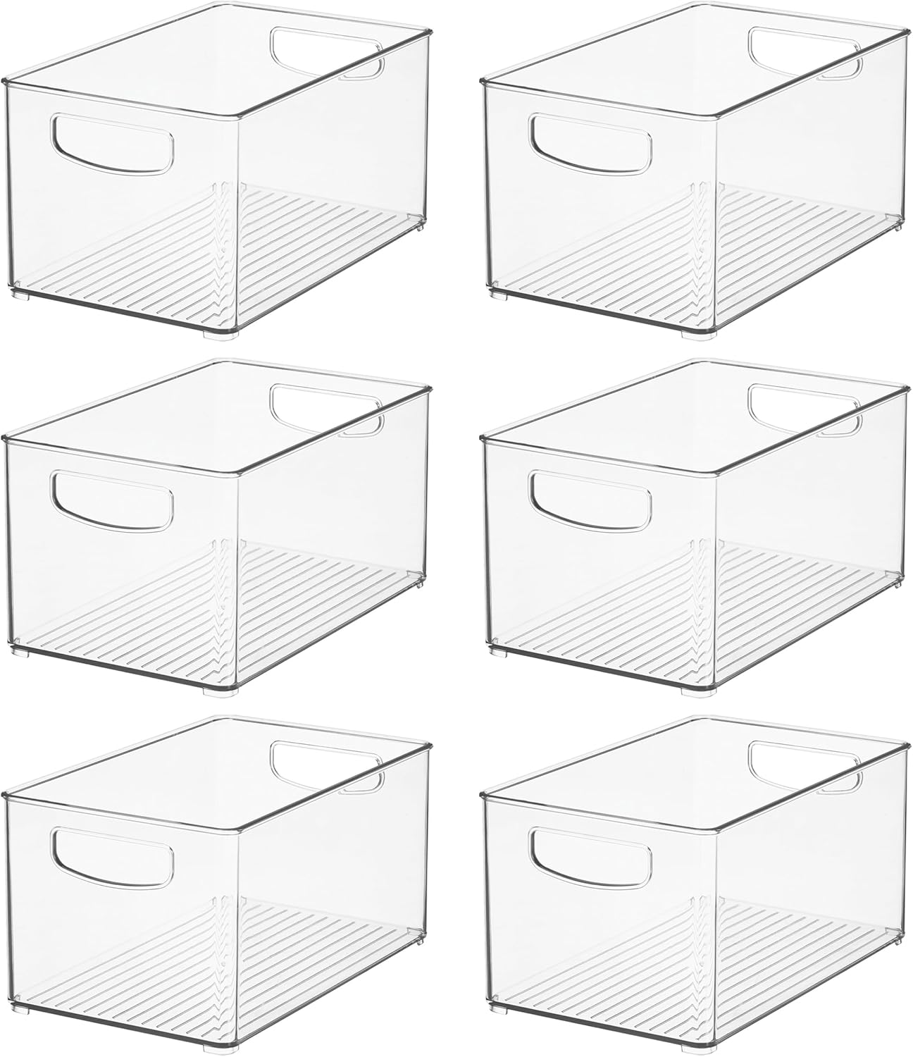 iDesign - Contenedor de plástico transparente apilable - Organizado...