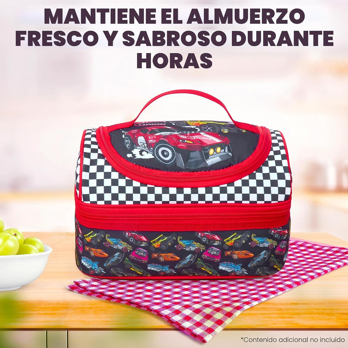 Get Trend Hot Wheels - Lonchera térmica reutilizable para niños, bo...