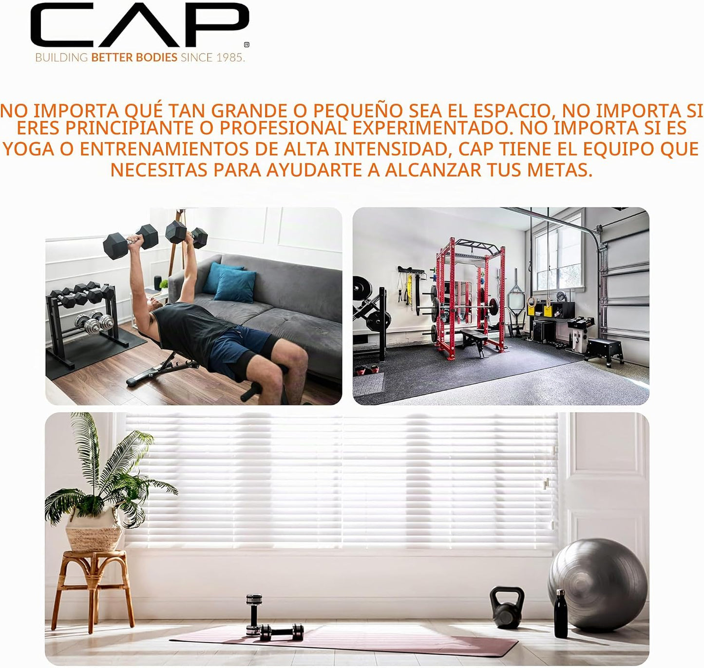 CAP Barbell Juego de Pesas Ajustables Multiusos - Mancuerna Versáti...