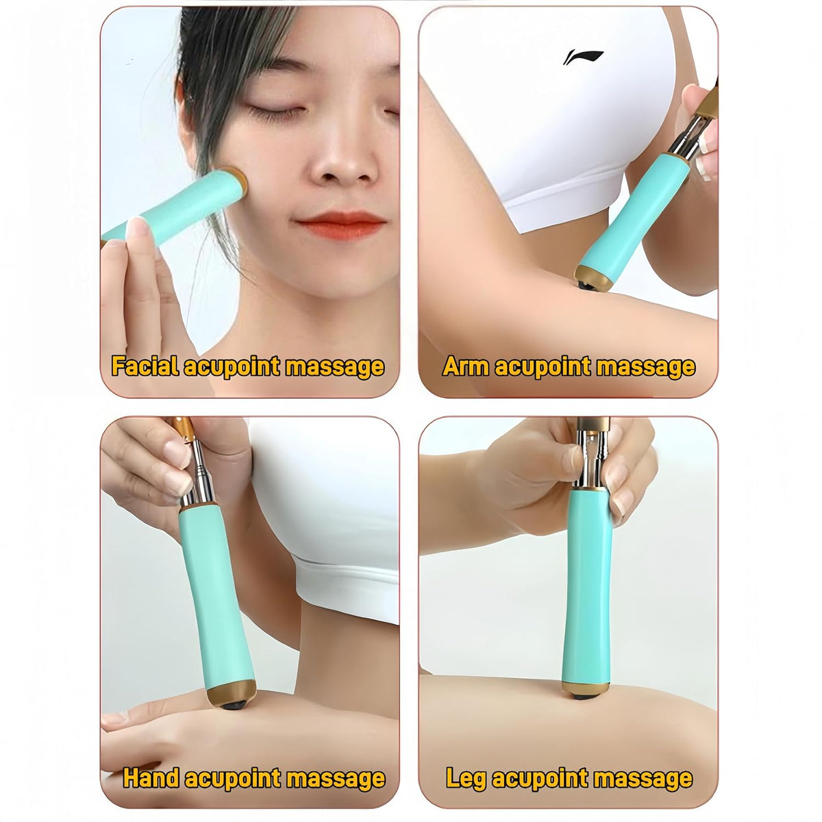PEXOMEDO Rascador de espalda portátil extensible de doble polo (8.3...