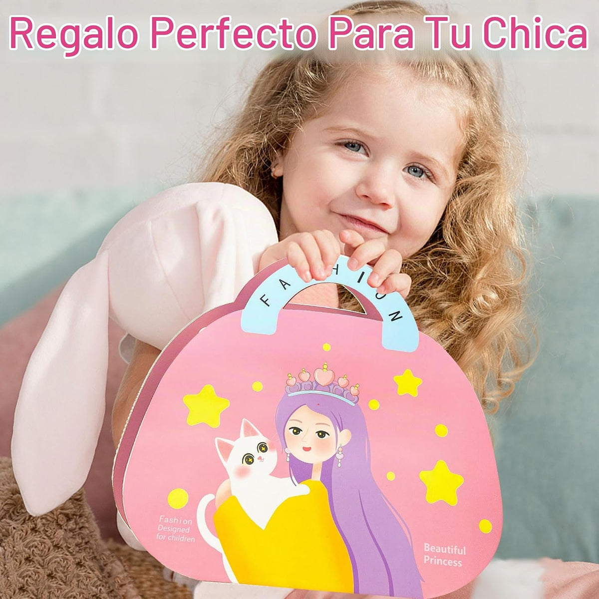 iGetooy Juego de disfraces 4 en 1, maquillaje de princesa fantasía,...