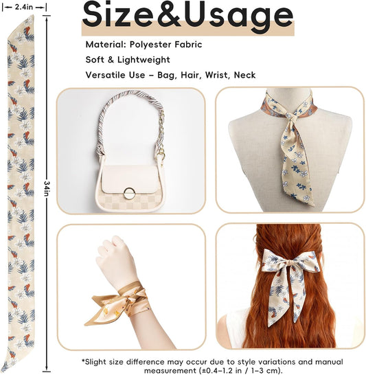 ZXZH Paquete de 6 bufandas de moda para mujer, pañuelo versátil boh...
