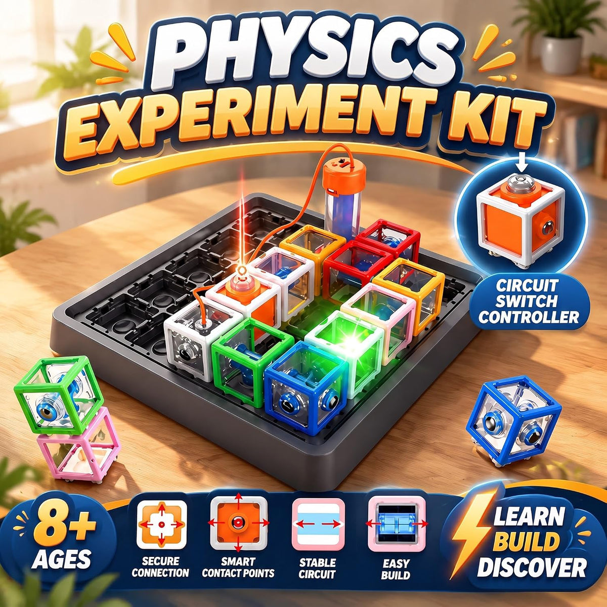 VkotaVkoty Juego de mesa de ciencia de laberinto de circuito 3D, ki...