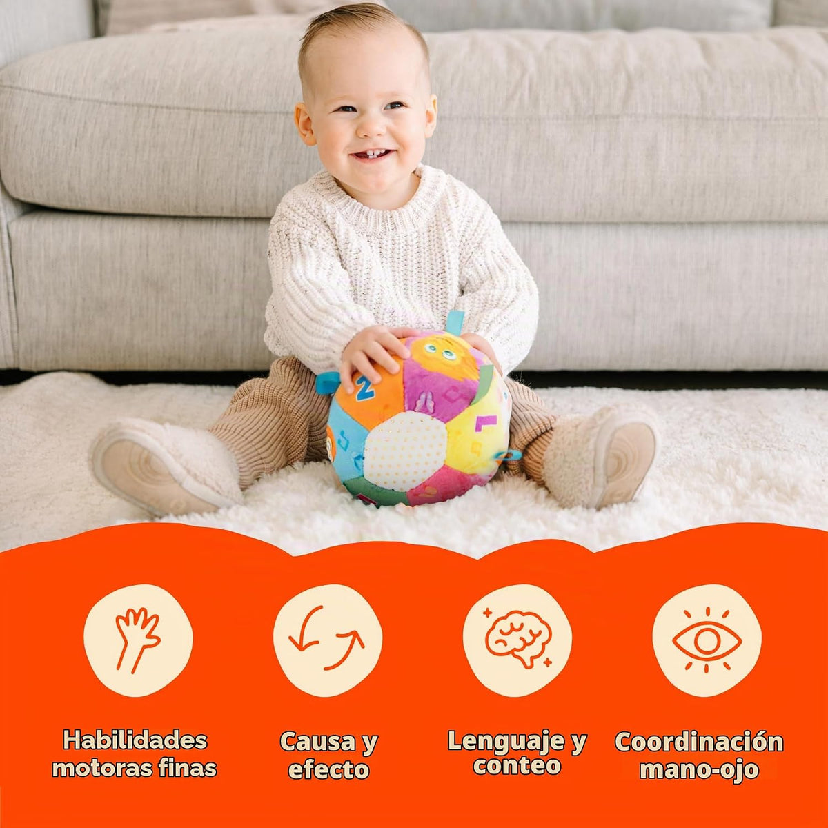 Move2Play, Pelota de Bebé Divertidísima e Interactiva con Música y...