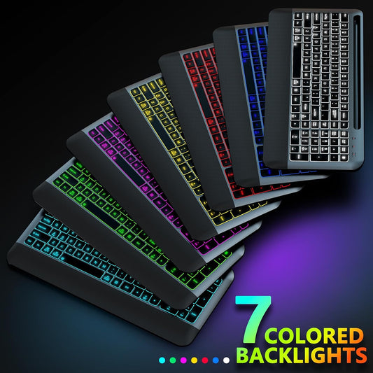 JOYACCESS Silent - Juego de mouse y teclado inalámbrico con retroil...