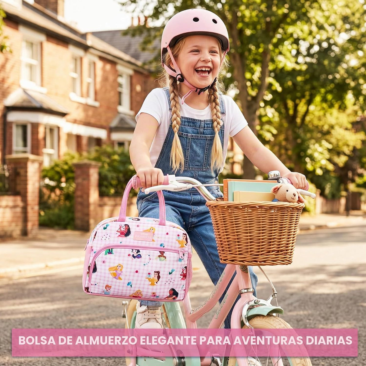 Get Trend Bolsa de almuerzo con aislamiento para niñas Princesas Di...