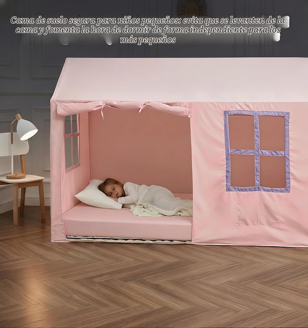 WANFASO Tienda de campaña para cama individual interior con dosel p...