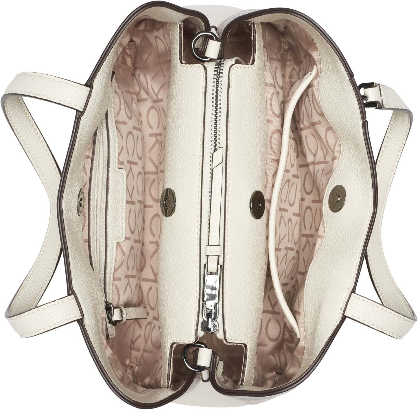 Calvin Klein Bolso Adeline con triple compartimento para mujer