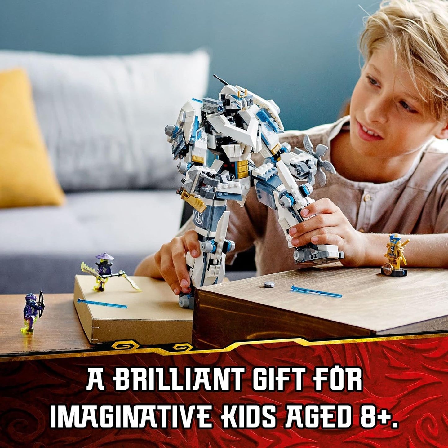 LEGO NINJAGO Legacy - Zane\u2019s Titan Mech Battle, 71738 Figura d...