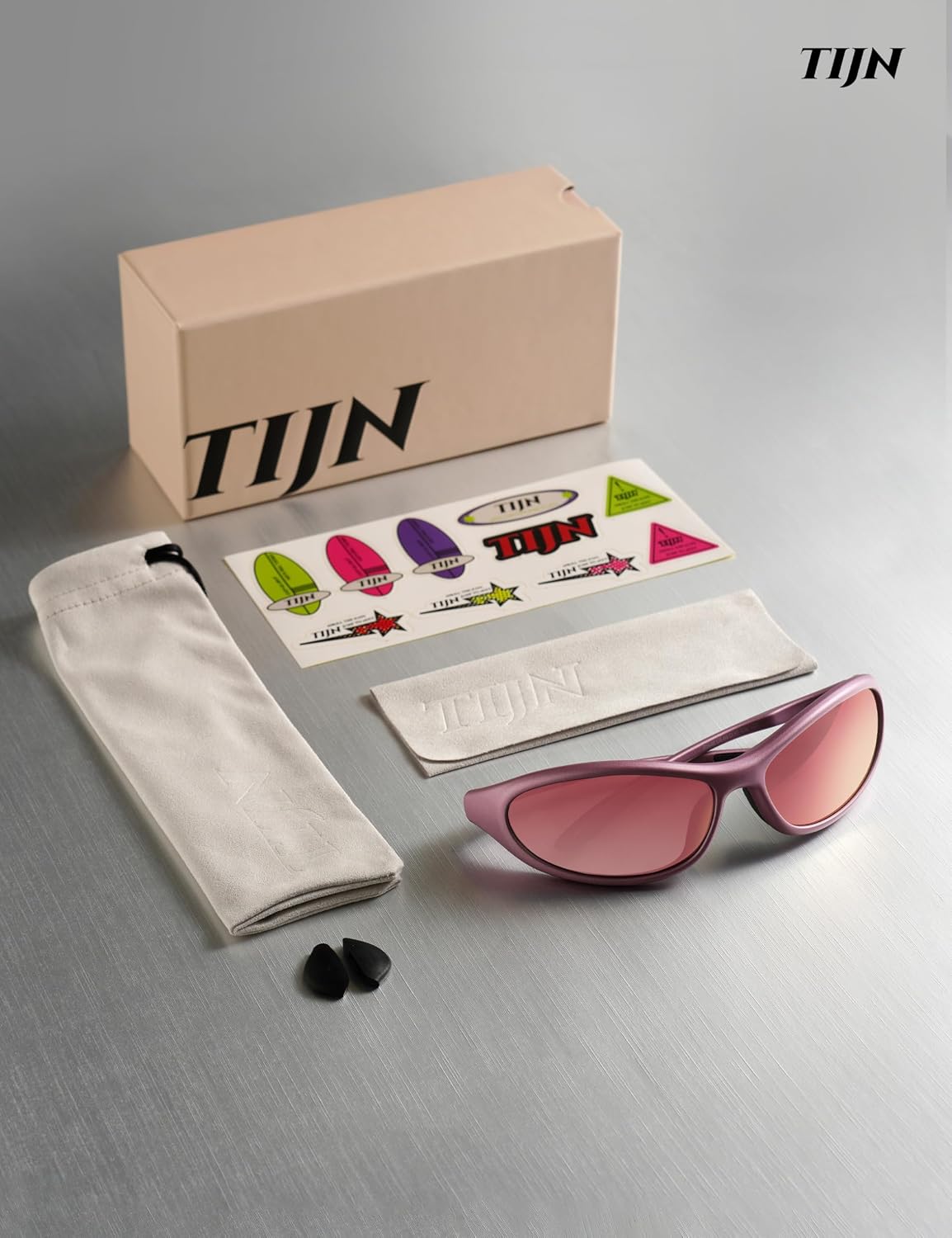 TIJN Gafas de sol deportivas UV400 envolventes para hombres y mujer...