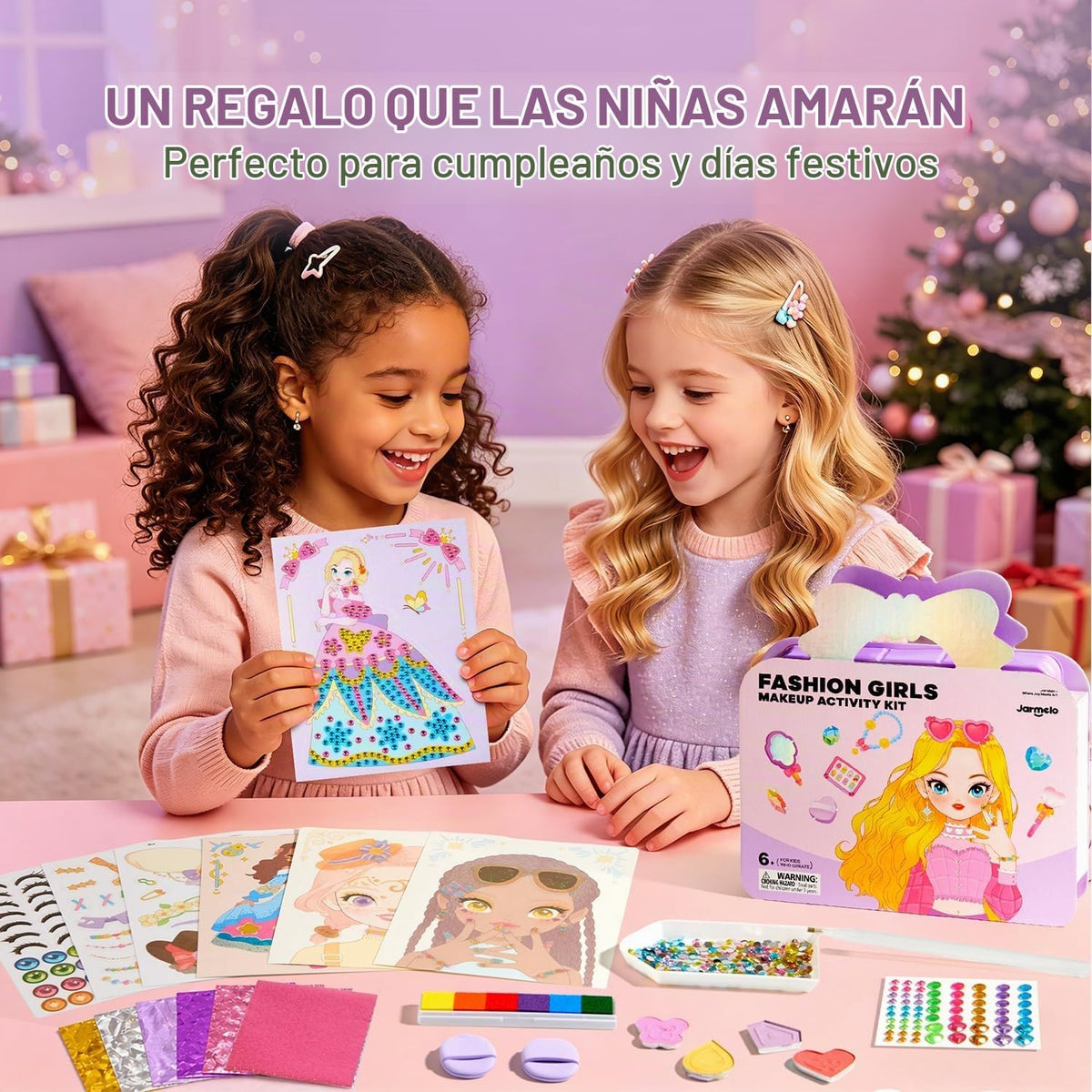 Jar Melo Libros de actividades de maquillaje para niñas de 4 a 8 añ...