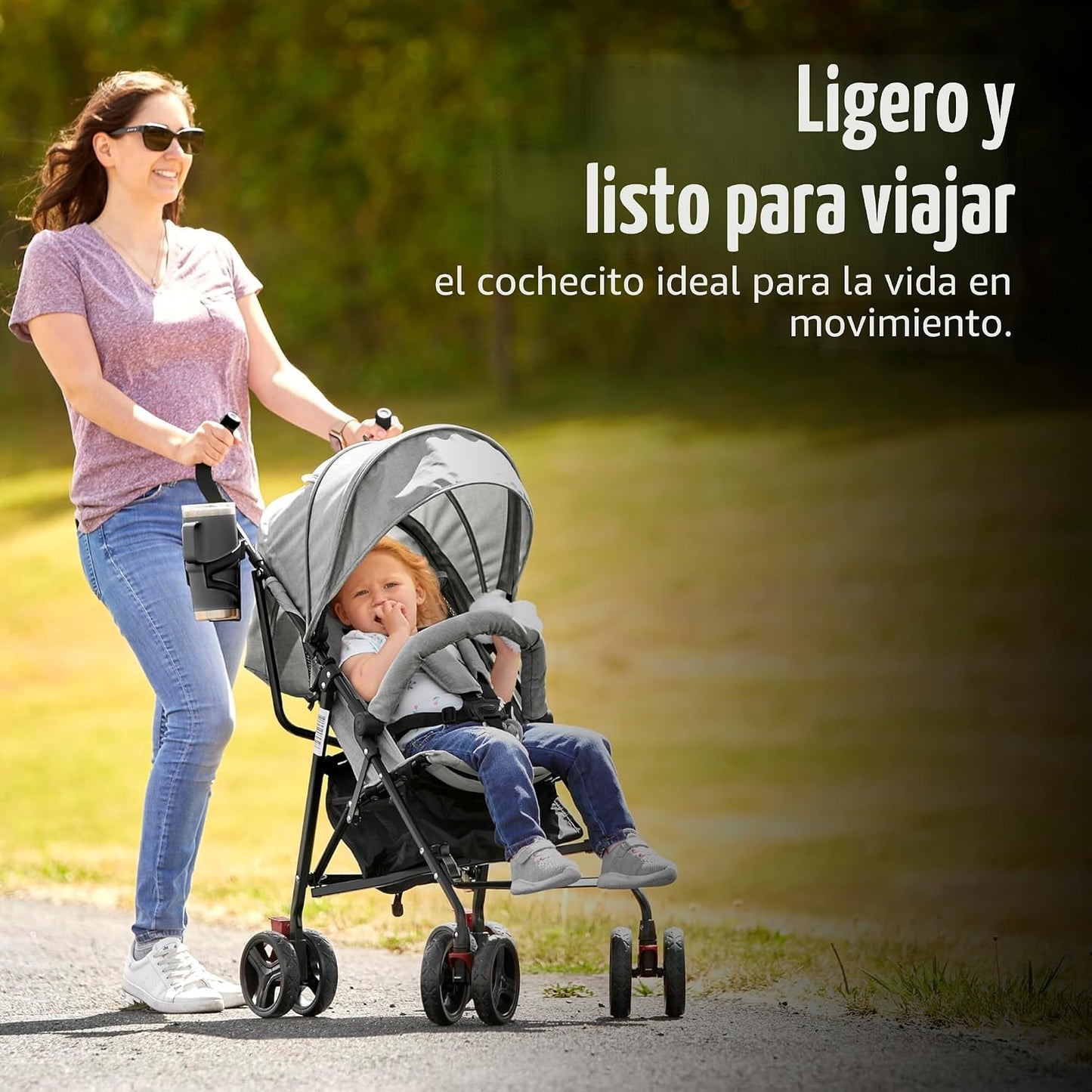 Dream On Me Vista Moonwalk Cochecito, Cochecito Ligero Aprobado por...