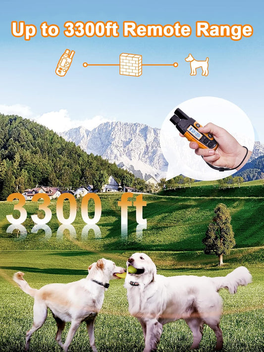 Bousnic Collar de choque para perro, 2 perros (5-120 libras) \u2013...