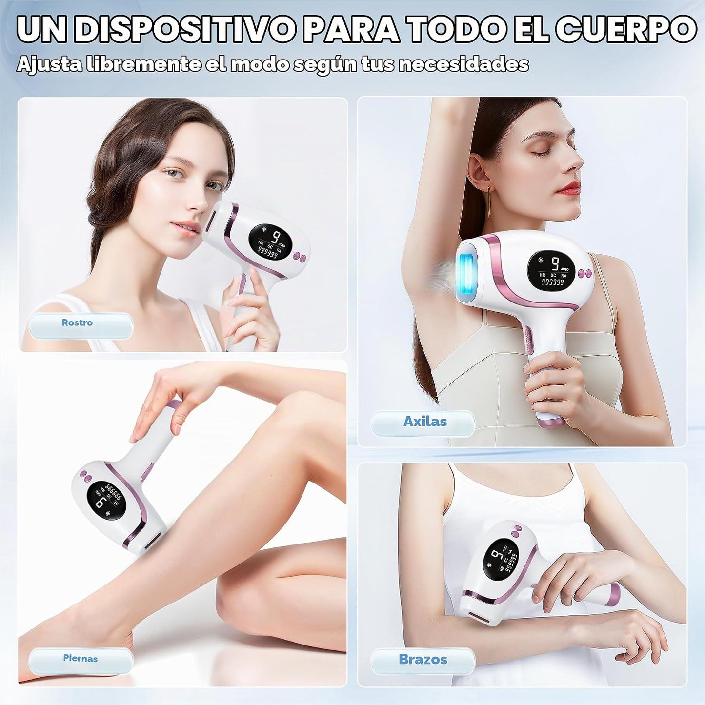 Depilación láser para mujeres y hombres, dispositivo de depilación...