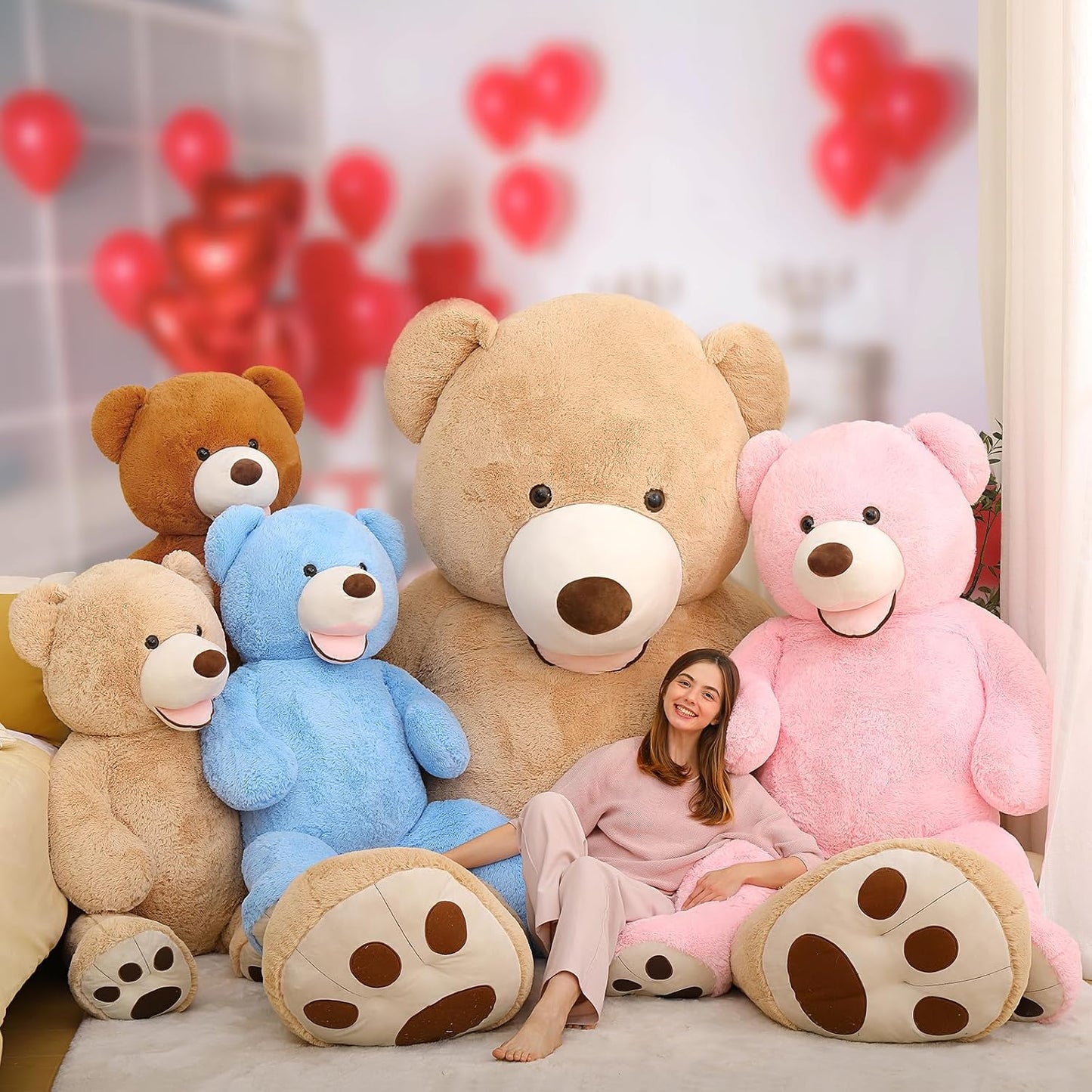 MaoGoLan Oso de peluche gigante enorme de 8.5 pies suave y tierno p...