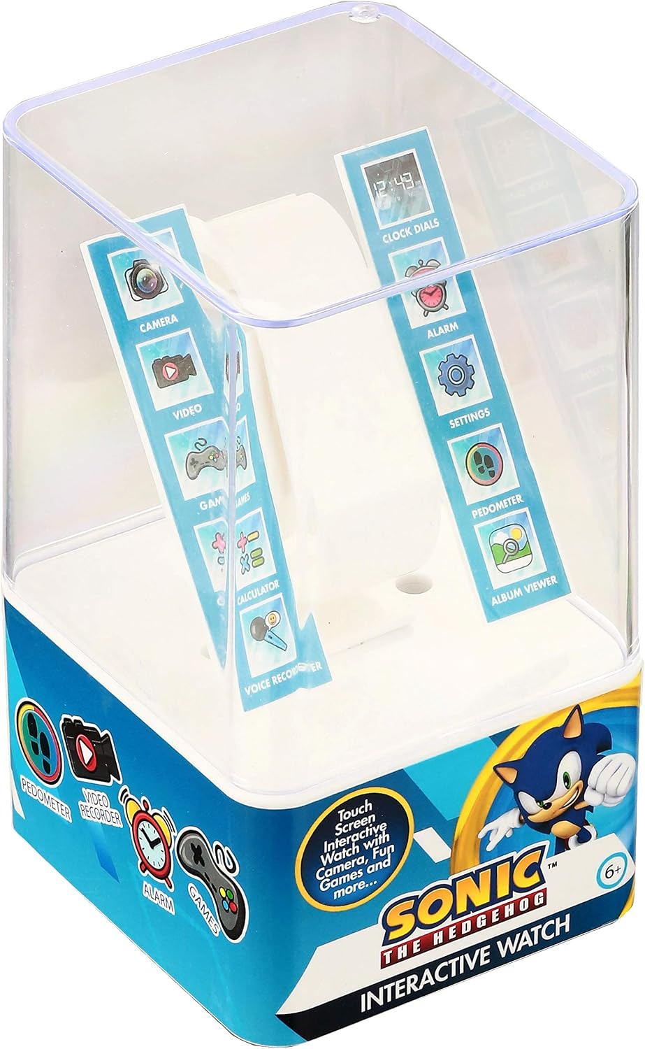 Accutime Reloj inteligente educativo SEGA Sonic The Hedgehog azul c...