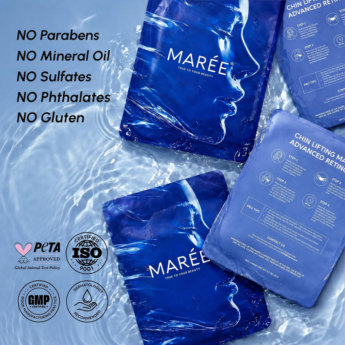 MAREE V Line - Máscara de elevación para barbilla, máscara avanzada...