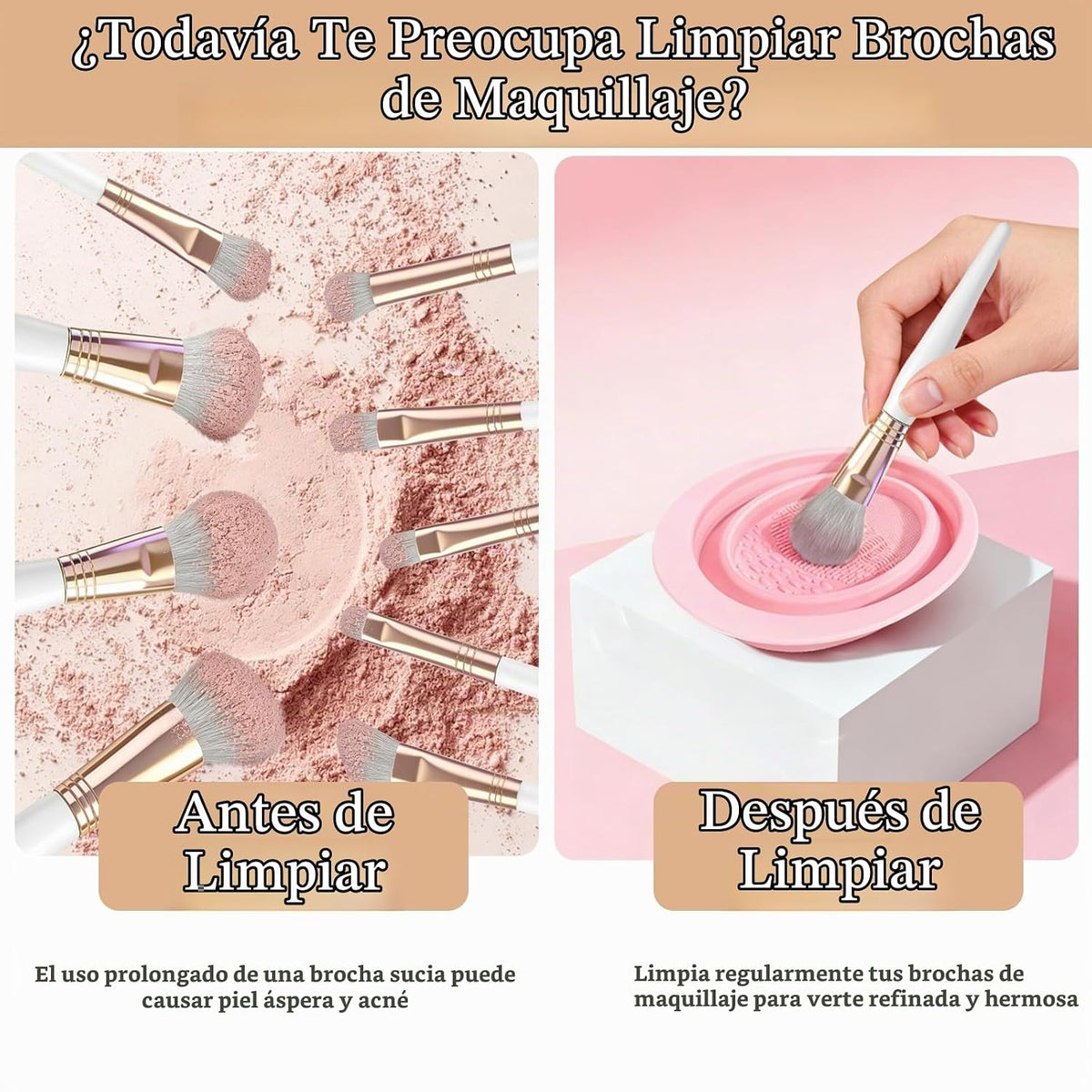 CLRDZN - Juego de brochas de maquillaje profesional, juego de broch...