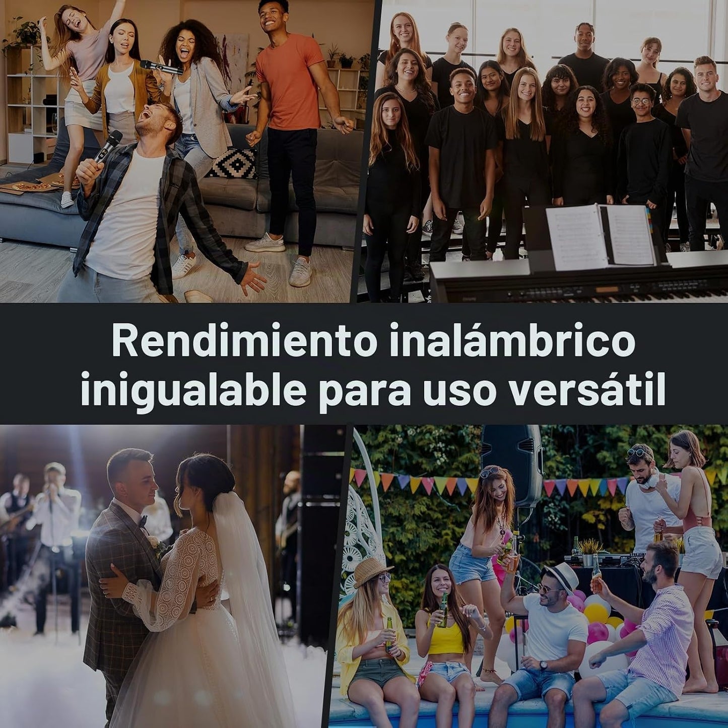 Sistema de Micrófono Inalámbrico TONOR, Micrófono Inalámbrico de 12...