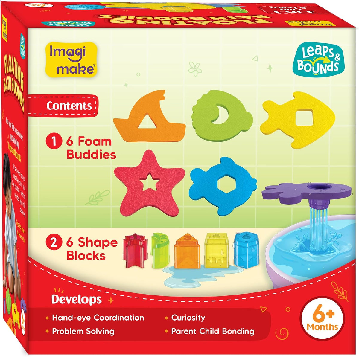 Imagimake Floating Bath Buddies | Juguetes de baño Leaps & Boun...