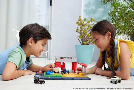 Matchbox Coche y juego de juguete, Action Drivers Farm Adventure co...