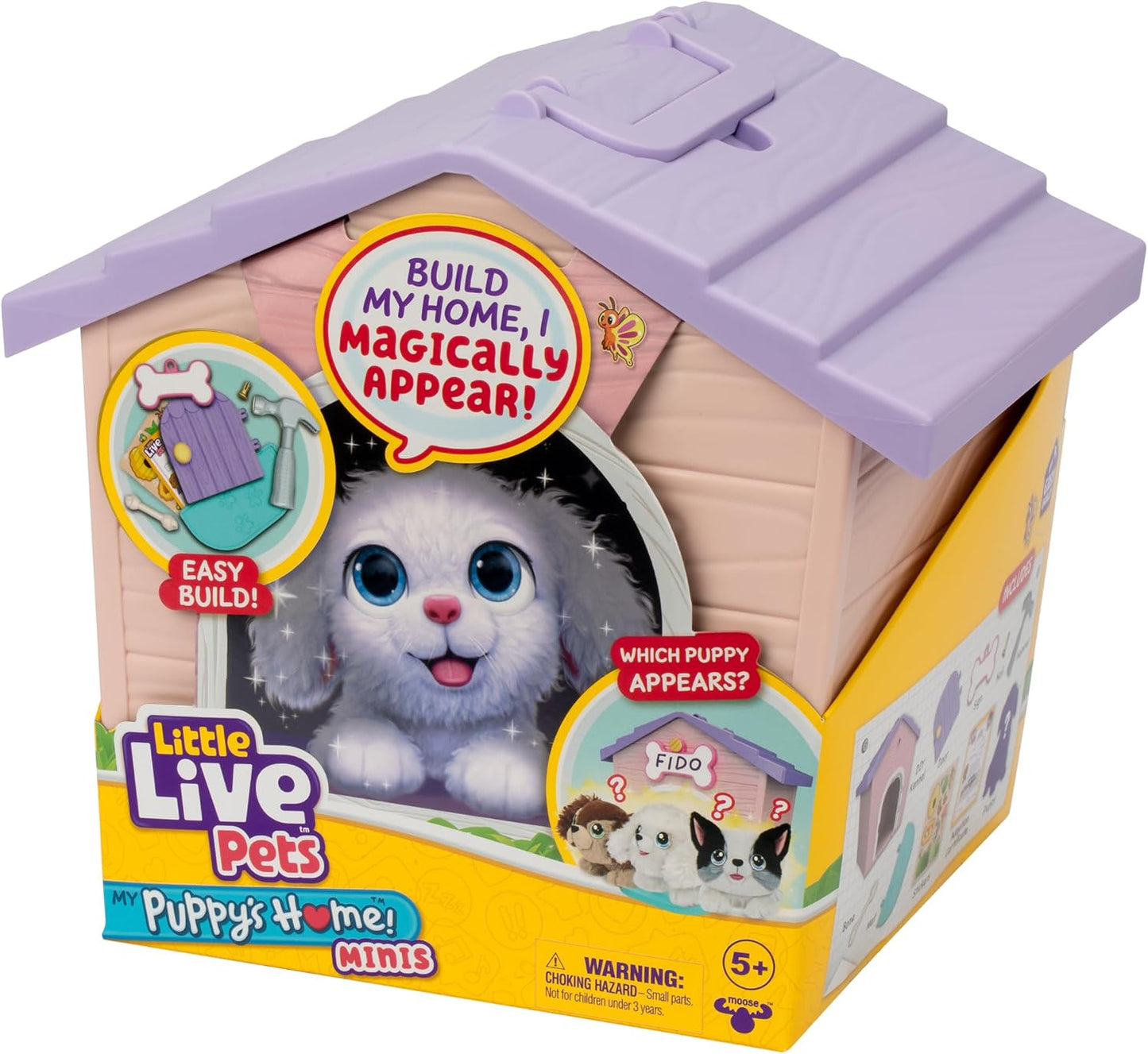Little Live Pets Mi casa de mi cachorro Mini Set de juego, Rosa, Pe...