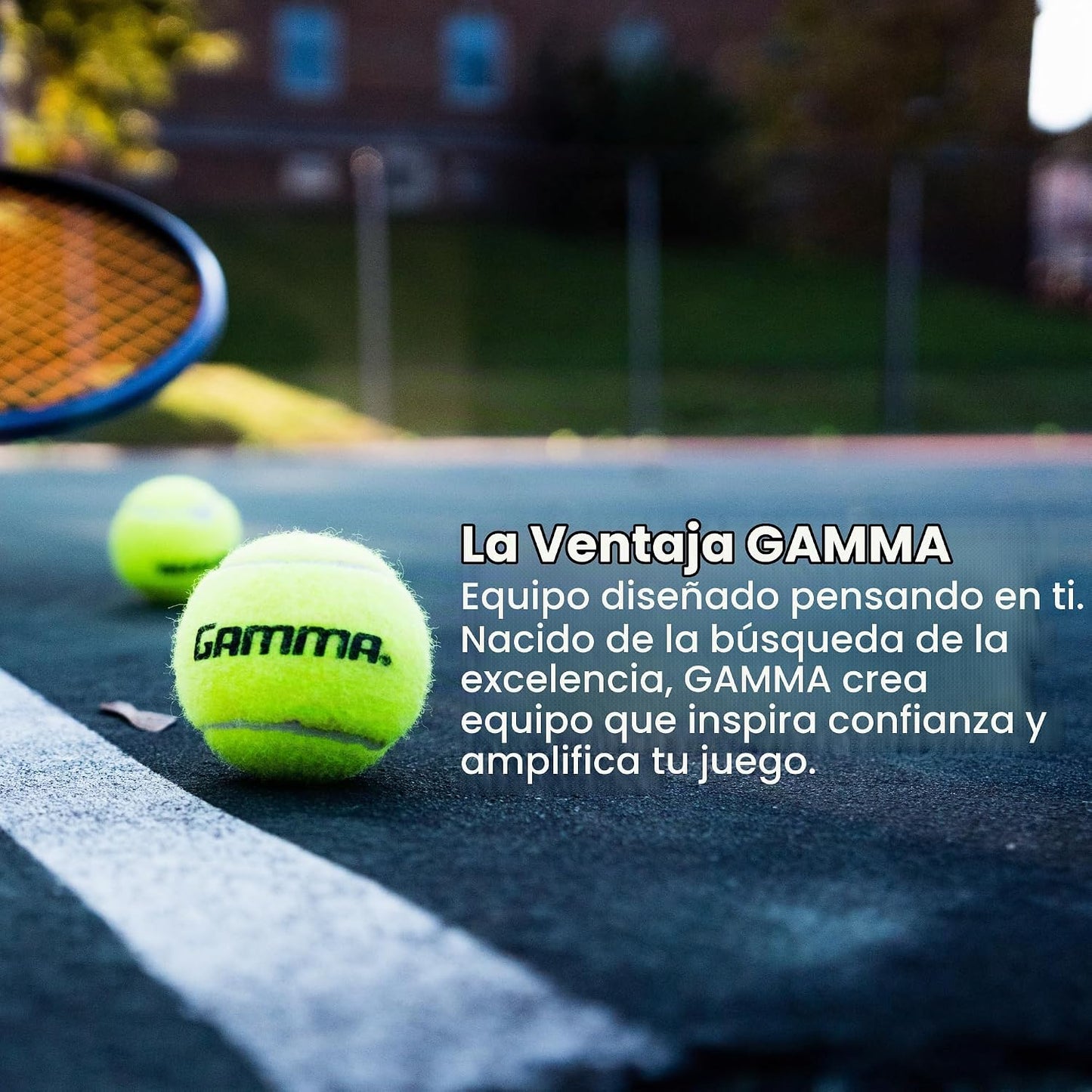Gamma Sports Caja de pelotas de tenis sin presión - Ideal para prac...