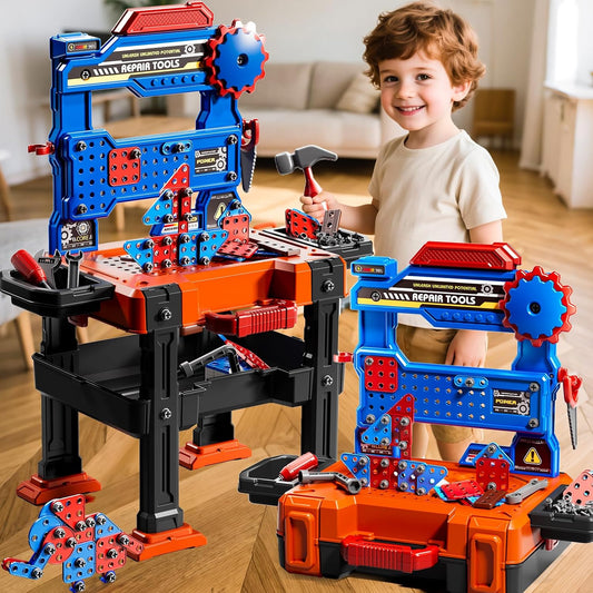 KIZONLY Juego de Herramientas de Juguete para Niños de 3 4 5 6 7 8...