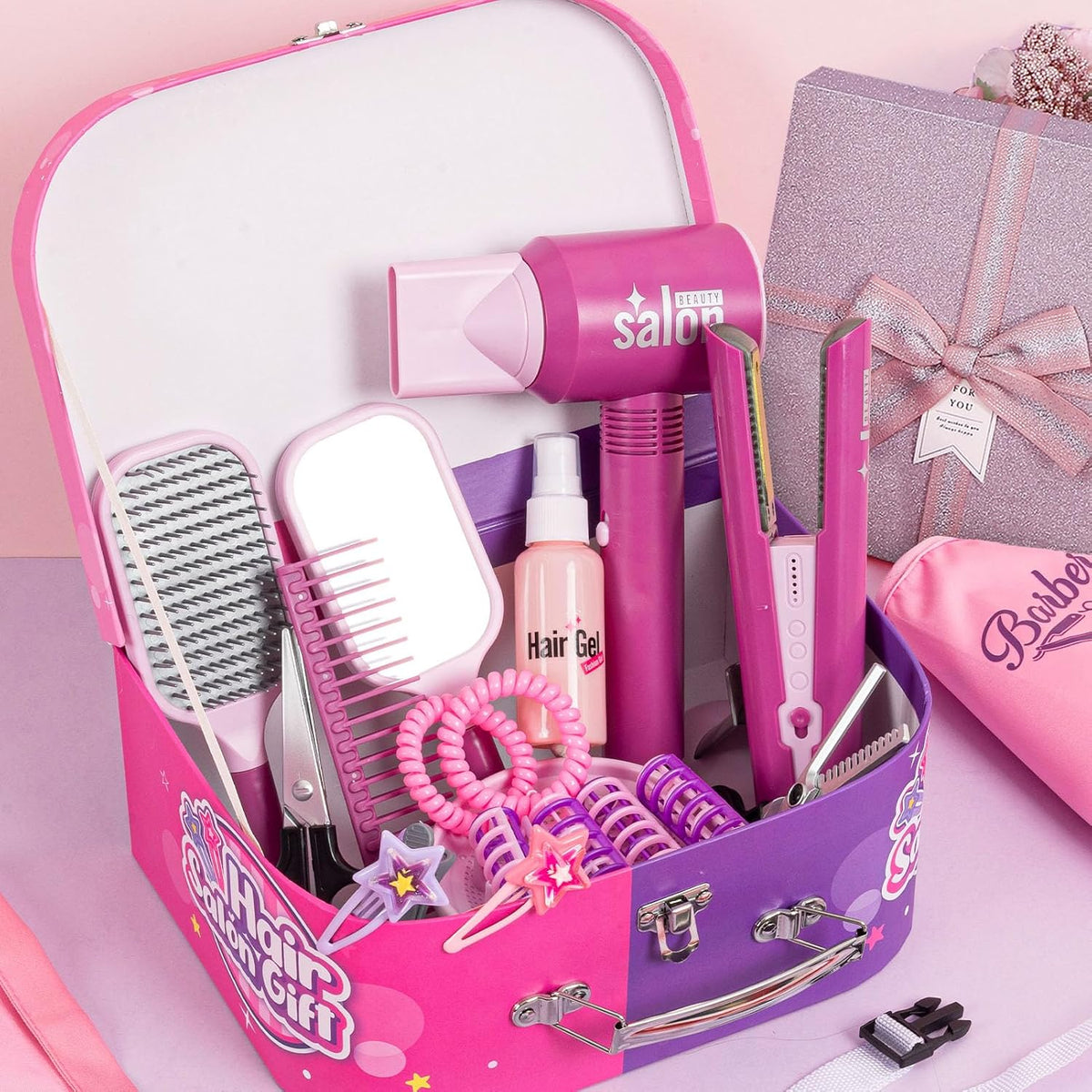 Toylink Juguetes de peluquería para niñas de 3, 4, 5, 6 años, juego...
