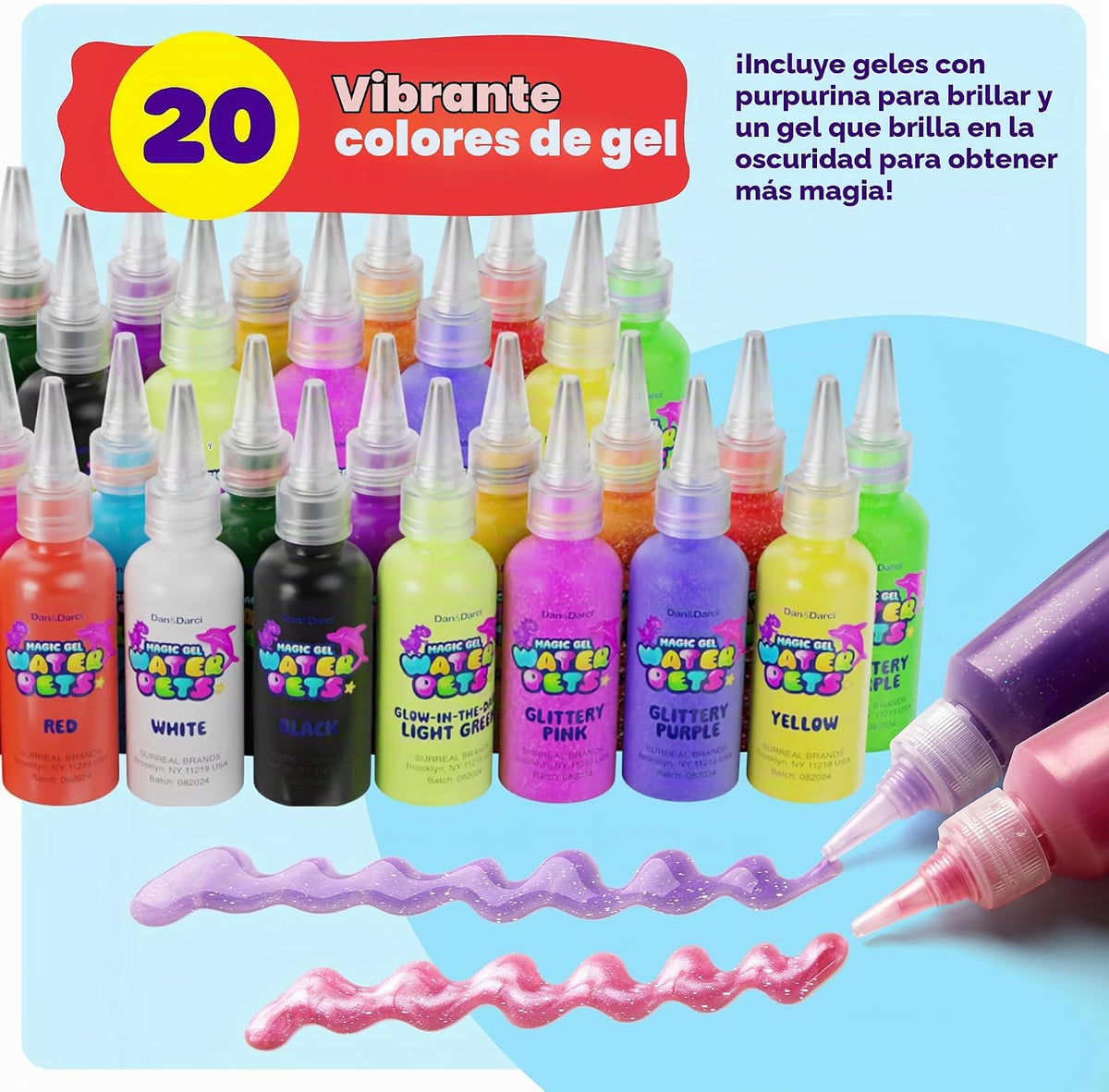 Dan&Darci Kit de Gel de Agua de Hadas Aqua Jumbo para Niños - M...