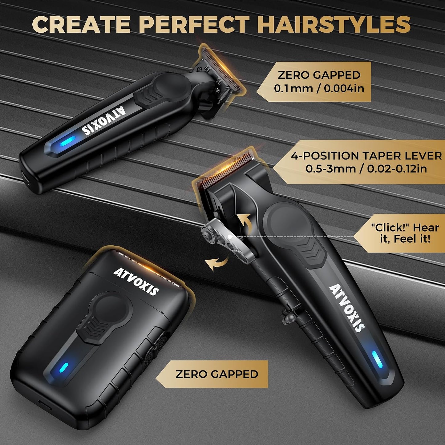 ATVOXIS Cortapelos para Hombres Profesional, Juego de Cortapelos y...
