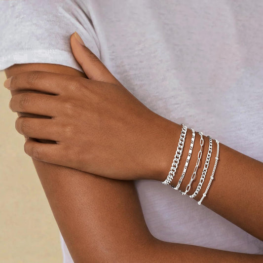 Gokeey Juego de pulseras de oro para mujer, no se deslustran, moder...