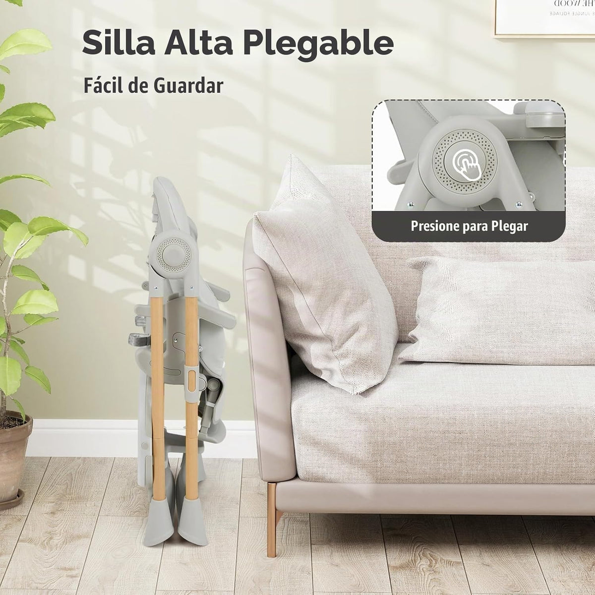 INFANS Silla alta para bebé, sillas altas para bebés y niños pequeñ...