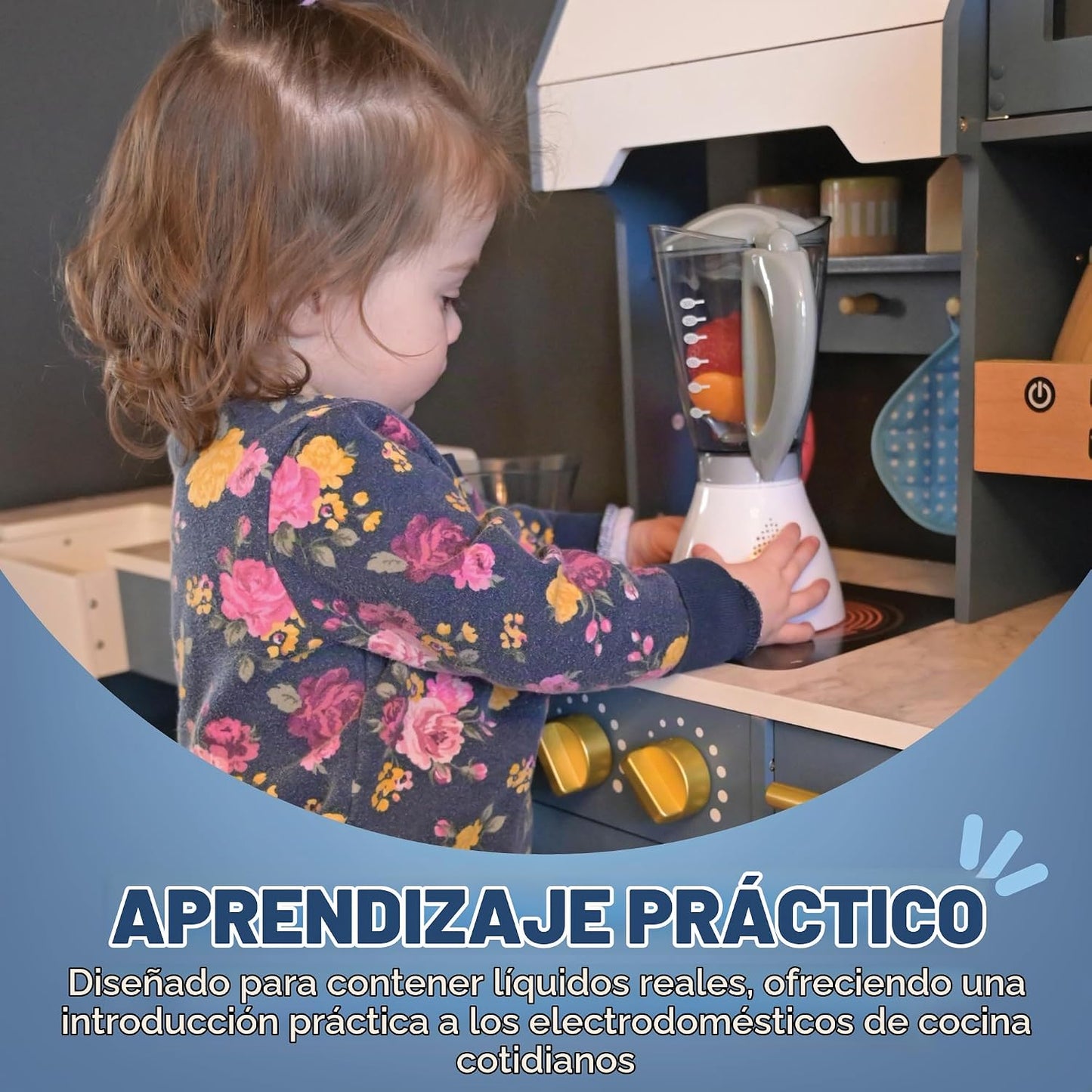 Juego de simulación con dispositivos divertidos, juego de mezclador...