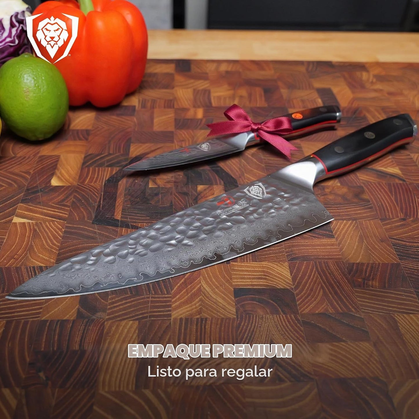 Dalstrong Juego de 2 piezas - Cuchillo de chef de 8 pulgadas y cuch...