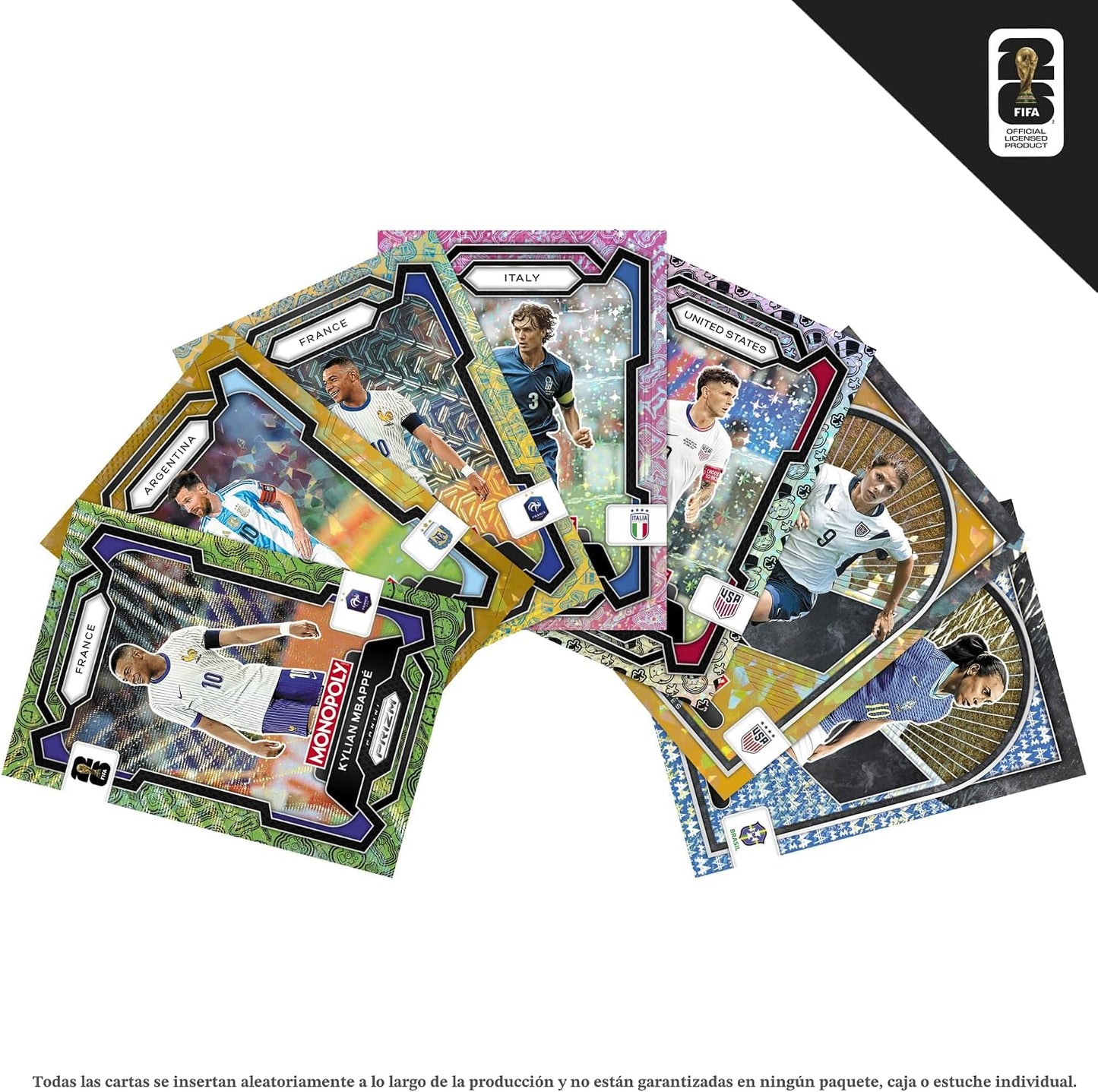Monopoly Panini Prizm: Caja de cartas coleccionables de la Copa Mun...