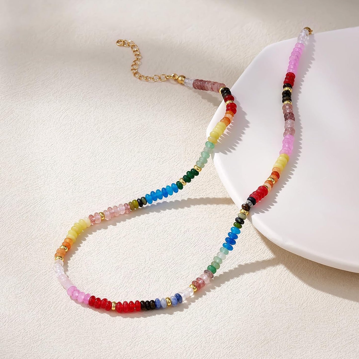 KELORIS PATH Collar de cuentas para mujer, gargantilla de cuentas b...