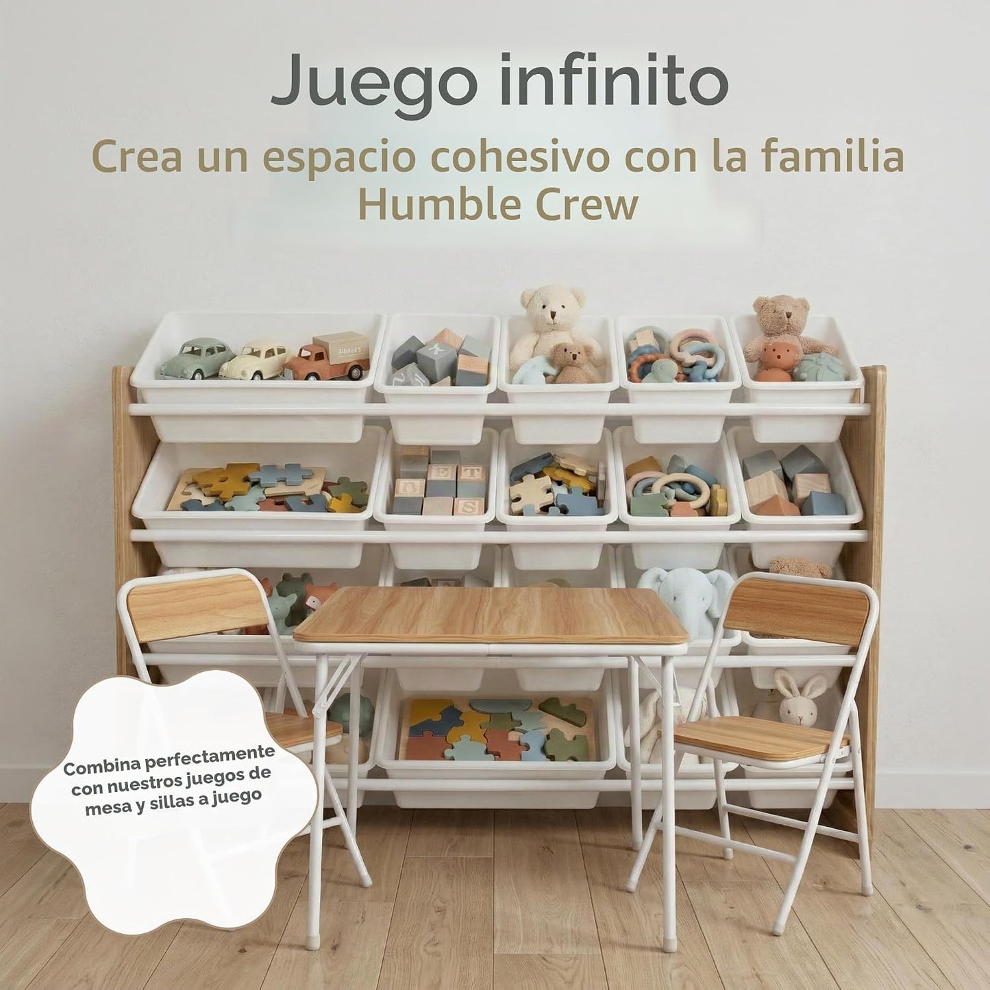 Humble Crew Organizador de juguetes para niños con 20 contenedores,...